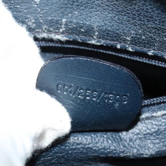 GUCCI Micro GG Supreme Shoulder Bag PVC Navy Gold 001 256 1308 Auth ep10887 - Picture 10 of 16